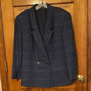 Petite Portfolio Plaid Jacket - size 10P